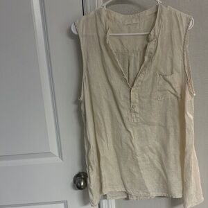 CP Shades Light Beige Linen Top